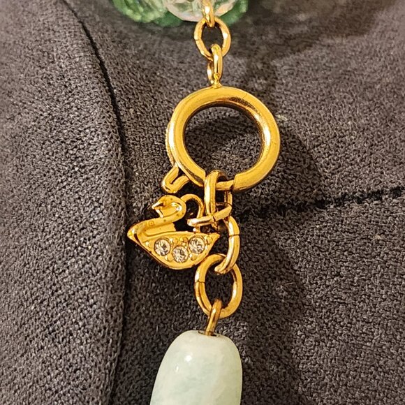 Brand New!! SWAROVSKI: Somnia Gold-Toned Crystal Necklace - Picture 4 of 9